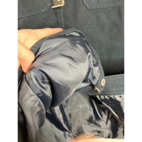 Vintage LEVI'S Strauss Button Up Overcoat Heavy Lined Shirt Men's Large New - Picture 7 of 10